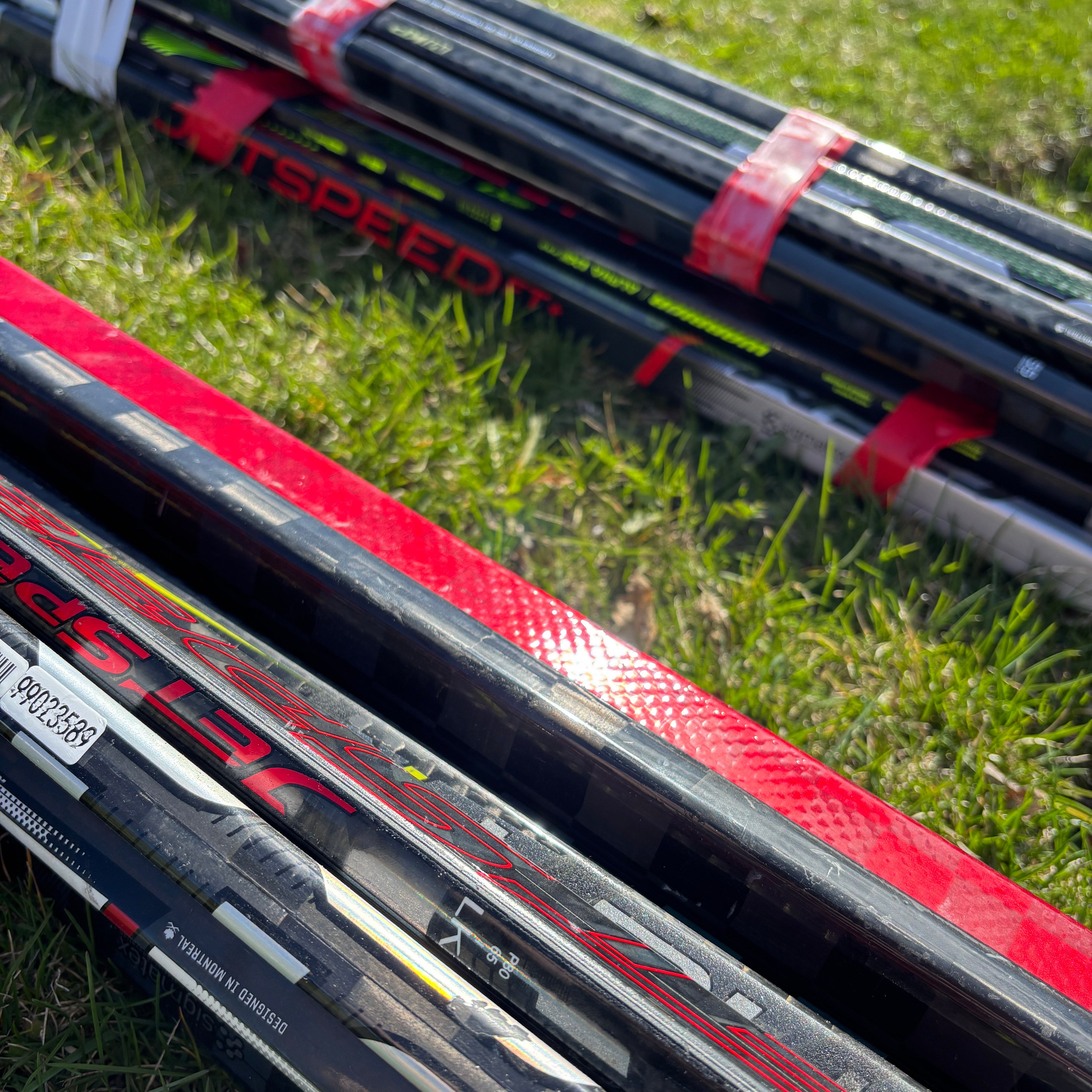 Manche de bâton de hockey d'occasion (paquet de 20)